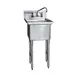 Winholt WS1T2424 29.5" One Compartment Sink, 24"W x 24"L Bowl Without Drainboards 1 image