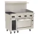 Wolf C48C-2B36G 48" Gas Restaurant Range w/ (2) Open Burners, 36" Griddle Right, (1) Convection Oven, (1) Cabinet Base, 155.000 BTU 1 image