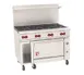 Wolf C48C-8B 48" Gas Restaurant Range w/ (8) Open Burners, (1) Convection Oven (1) Cabinet Base, 275.000 BTU 1 image
