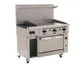 Wolf C48S-2B36G 48" Gas Restaurant Range w/ (2) Open Burners, 36" Griddle Right, (1) Standard Oven, (1) Cabinet Base, 155.000 BTU 1 image