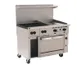 Wolf C48S-4B24G 48" Gas Restaurant Range w/ (4) Open Burners, 24" Griddle Right, (1) Standard Oven, (1) Cabinet Base, 195.000 BTU 1 image