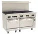 Vulcan C60SC-10B 60" Gas Restaurant Range w/ (10) Open Burners, (1) Standard Oven, (1) Convection Oven, 358.000 BTU 1 image