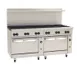Wolf C72SC-12B 72" Gas Restaurant Range w/ (12) Open Burners, (1) Standard Oven, (1) Convection Oven, 430.000 BTU 1 image
