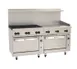 Wolf C72SC-6B36GT 72" Gas Restaurant Range w/ (6) Open Burners, 36" Griddle Right w/ Thermostatic Controls, (1) Standard Oven, (1) Convection Oven, 310.000 BTU 1 image