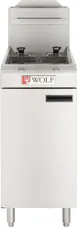 Wolf WF400-QS-COMMANDER 15" Quick Ship Floor Model Full Pot Gas Deep Fryer, 45-50 lbs, 120.000 BTU 1 image