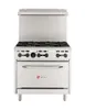 Wolf WX36-6BP 36" LP Gas Restaurant Range w/ (6) Open Burners, (1) Standard Oven, 198.000 BTU 1 image