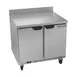 Beverage Air WTR36AHC-FIP 36" 2-Section Worktop Refrigerator w/ 2 Doors, 8.5 cu. ft. 1 image