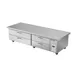 Beverage-Air WTRCS84HC-89 89" 4 Drawers Refrigerated Chef Base w/ Marine Edge, 17.5 cu. ft. 2 image