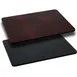 Flash Furniture XU-MBT-3060-GG Rectangular Laminate Table Top, 60"W x 30"D, 1-1/8" Thick, Reversible Black/Mahogany Finish, T-Mold Edge 1 image