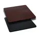 Flash Furniture XU-MBT-3636-GG Square Laminate Table Top, 36x36, 1-1/8 Thick, Reversible Black/Mahogany Finish, T-Mold Edge 1 image