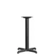 Flash Furniture XU-T2222-GG 22x22x30 Dining Height X-Base Table Base, Cast Iron, Black Powder Coat Finish 1 image