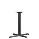 Flash Furniture XU-T2230-GG 22x30 Table Base, Dining Height, X-Base, Cast Iron, Black Powder Coated 1 image