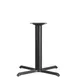 Flash Furniture XU-T3333-GG 33x33x30 Dining Height Cast Iron X-Base Table Base, Powder Coated Black Finish, 4 Dia Column 1 image