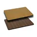 Flash Furniture XU-WNT-3042-GG Rectangular Laminate Table Top, 42"W x 30"D, 1-1/8" Thick, Reversible Natural/Walnut Finish, Black T-Mold Edge 1 image
